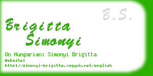 brigitta simonyi business card